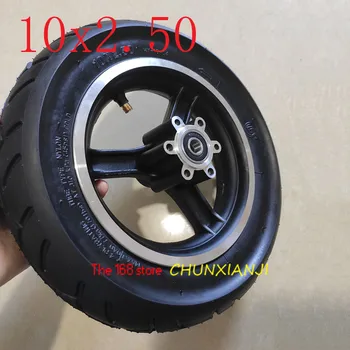 

Lightning Delivery 10x2.50 tubeless/vacuum wheel tyre with Aluminum wheel hub For Electric Scooter and Speedway 3