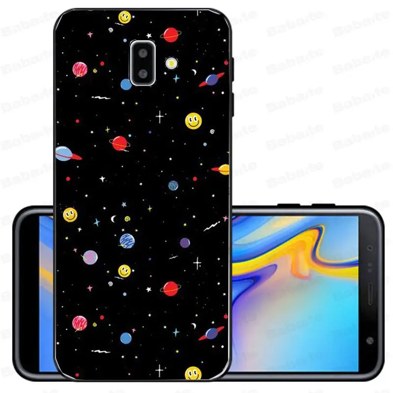 Black With White Moon Stars Space Astronaut