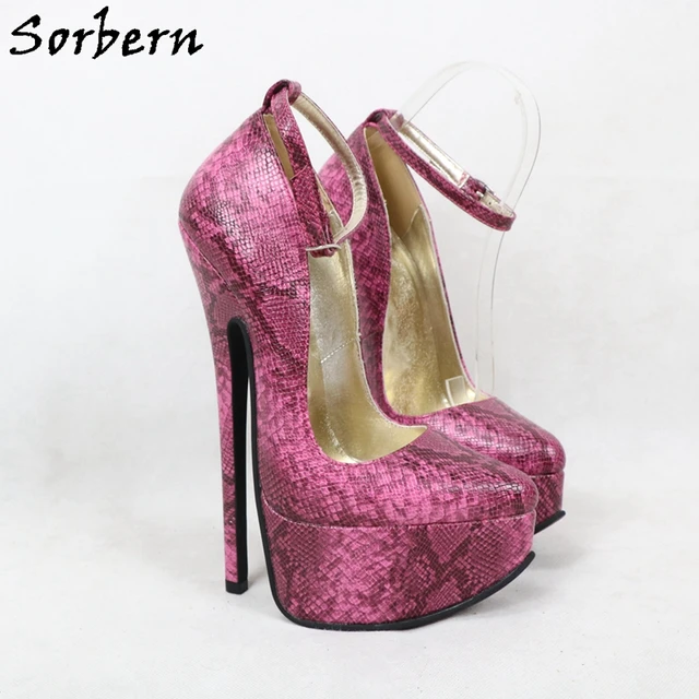 Sorbern Colorful Snake Women Pump Shoes 