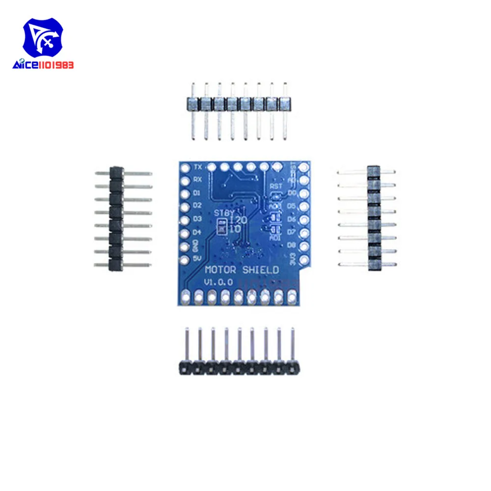 Diymore двигатель щит для WeMos D1 Мини TB6612FNG Wemos I2C двойной драйвер Щит Модуль вождения с