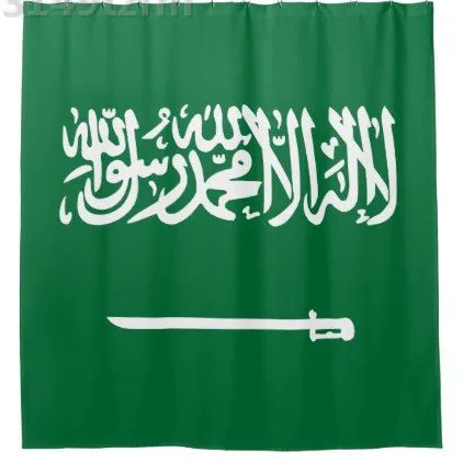 Waterproof Shower Curtains saudi arabia Shower Curtain Print Polyester Fabric Bathroom Curtain With 12 Hooks