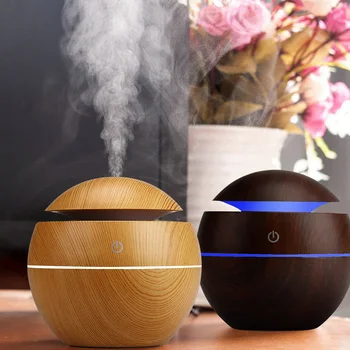 

USB Aroma Diffuser Ultrasonic Cool Mist Humidifier Air Purifier 7 Color Change LED Night light for Office Home