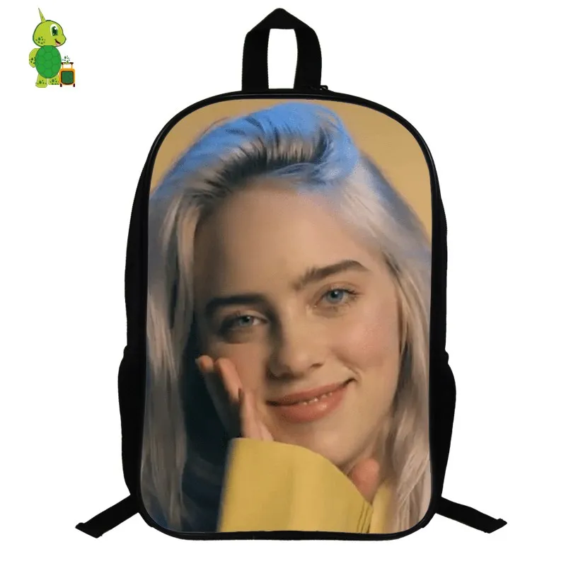 Billie Eilish рюкзак хип-хоп школьные сумки для подростков мальчиков и девочек 14,5 дюймов женский рюкзак для ноутбука дорожная сумка через плечо - Color: 11