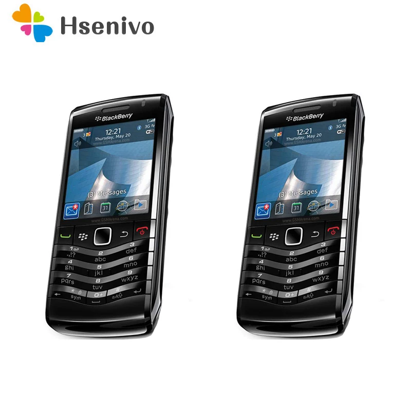 Original Unlocked BlackBerry Pearl 9105 Mobile Phone 3G GSM WiFi Bluetooth GPS Smartphone Quad band cellphone free shipping