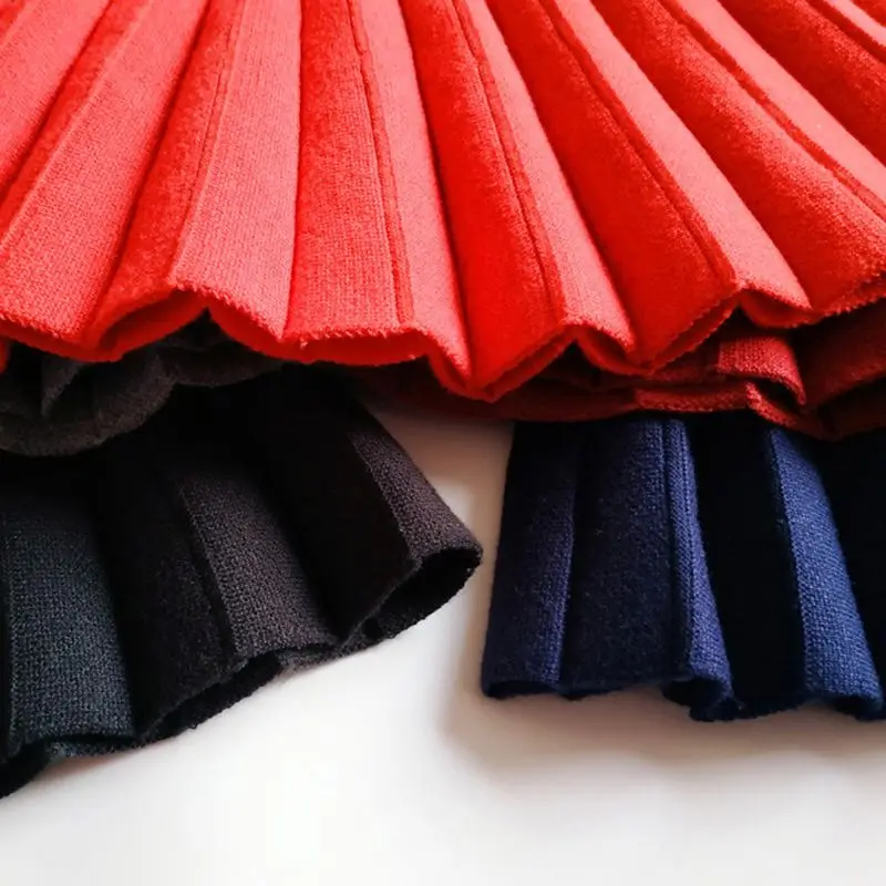 Baby Toddler Children's Clothing School Girls Knit Skirt Bottoming Princess Pleated Skirts For Kids Children Clothes