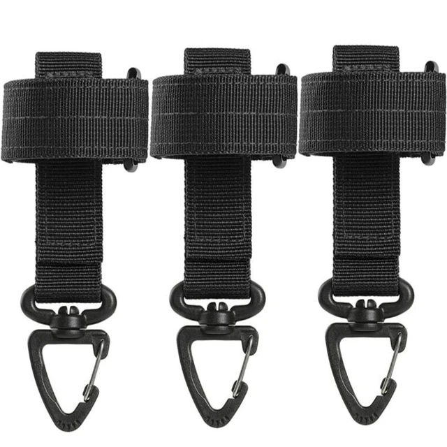 China 3pcs Heavy Duty Belt Key Holder with 6pcs Metal Key Rings, Stainless Steel Black Men Keychain Tactical Key Holder Clip, Men's, Size: Small