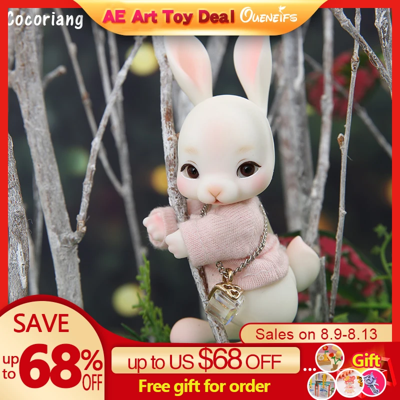 Cocoriang Tobi BJD SD Dolls 1/12 Rabbit Body Resin Model Baby Girls Boys Eyes High Quality Toys  luodoll