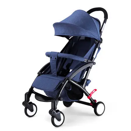 Original Yoya For Baby Stroller Car Light Folding Baby Carriage Stroller Chair Can Sit Lie Kinderwagen Newborn Baby Pram - Цвет: blue