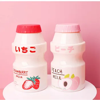 Kawaii Plastic Banana/Strawberry/Avocado/Peach Fruits Water Bottle 3