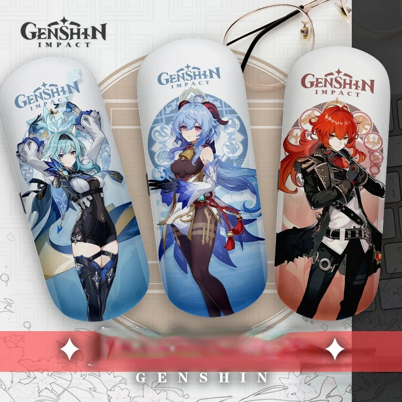 

Genshin Impact Anime Cosplay Glasses Case Baal Xiao Zhongli HuTao Ganyu Klee Eula Venti Tartaglia Yoimiya Fans Collection Gifts