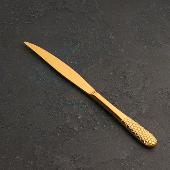 

Meat knife 23 cm, gold