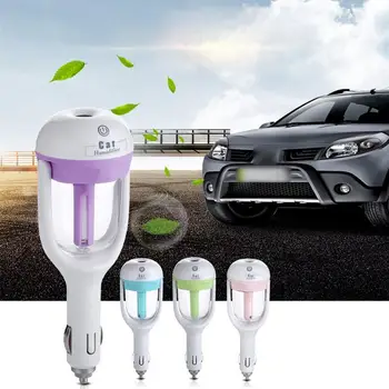 

Portable Ultrasonic Car Air Humidifier 180 Degree Rotation Facial Steamer Aroma Diffuser Aroma Essential Oil Diffuser