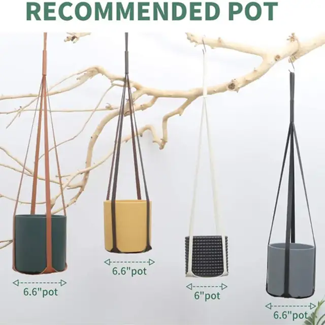 Pu Bőrnövény Akasztó Lógó Ültetvényes Virágcserépő Beltéri Növények Kaktusz Zamatos Esküvői Ház Dekoráció Kert - Image 6