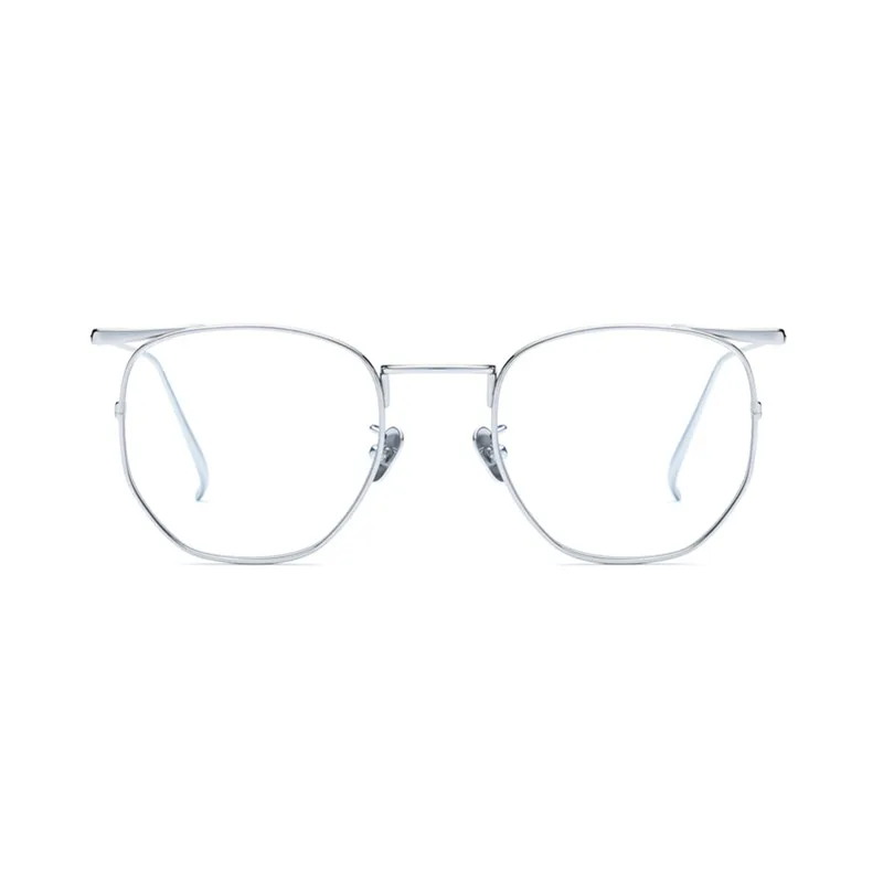 

High-Quality Alloy OF Titanium Eyeglasses Frame For Mens 2020 Luxury New Square Miopia Eyeglasses Full Metal Without Screw Glass