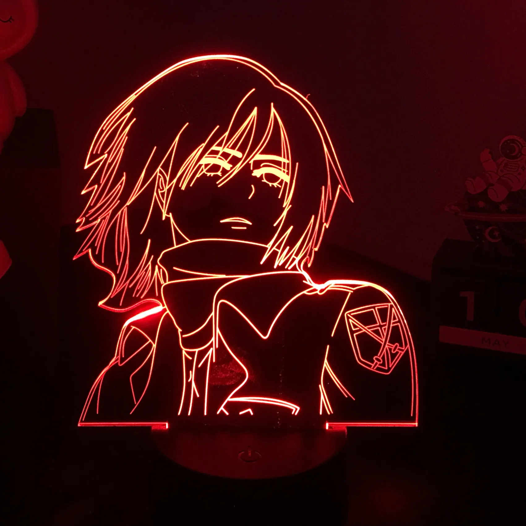 7 Colors Touch Lamp Base For 3D Cartoon Anime Otaku Night Light Led Lamp Holder 5/10/20 Pcs