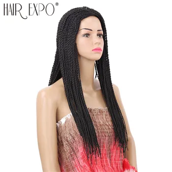 

22inch Long 2X Twist Braids Wig For Black Women Synthetic Hair Afro Hairstyle Wigs Heat Resistant Hair Expo City