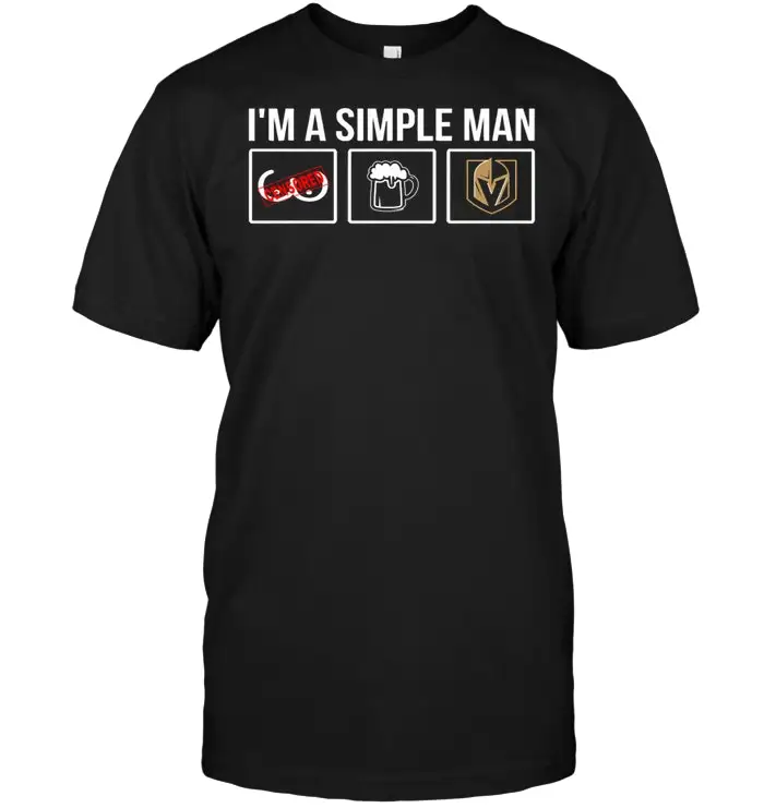 Футболка I'm A Simple Man I Love Vegas Golden Knights |