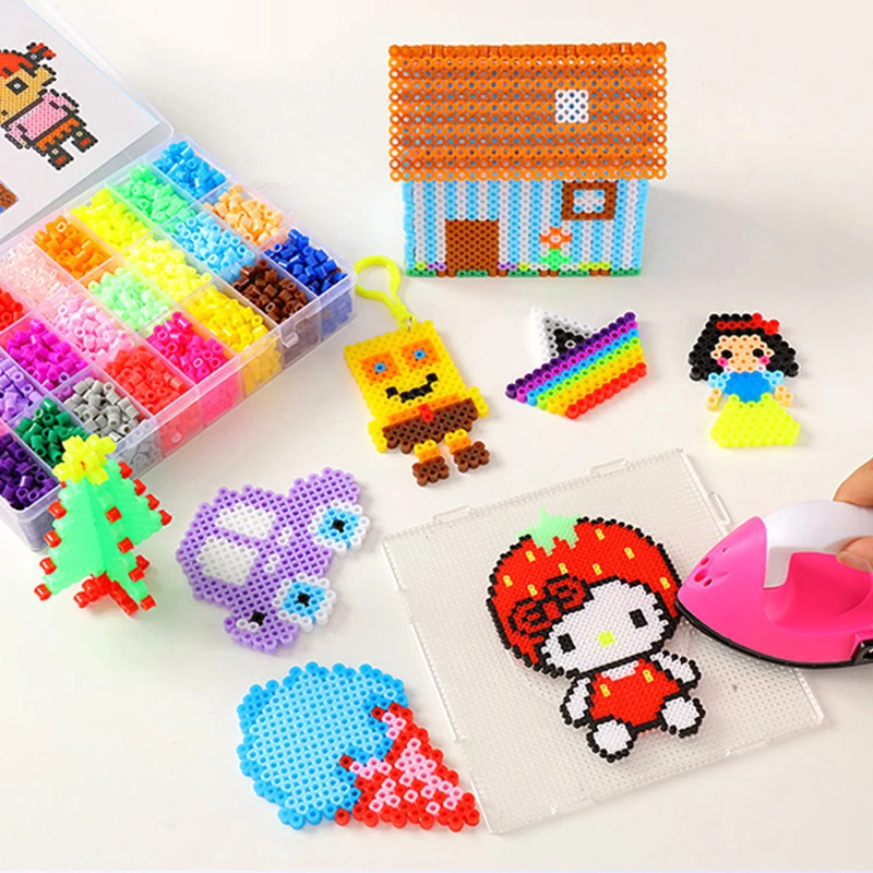 24/72 цветов в коробке набор шариков hama toy 2 6/5 мм perler Обучающие Детские 3D головоломки