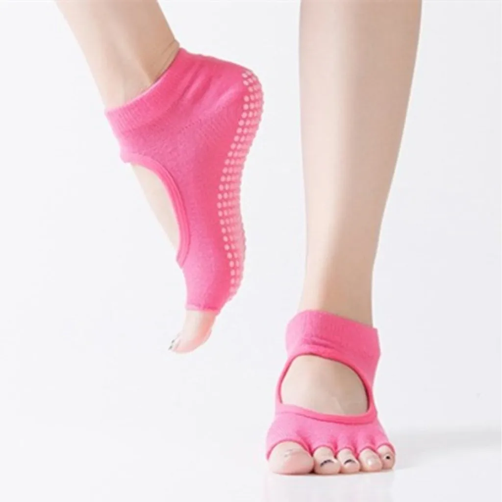 Носки женские Харадзюку с открытым носком противоскользящие разделенные пальцами Спортивные Чулки для балета skarpetki