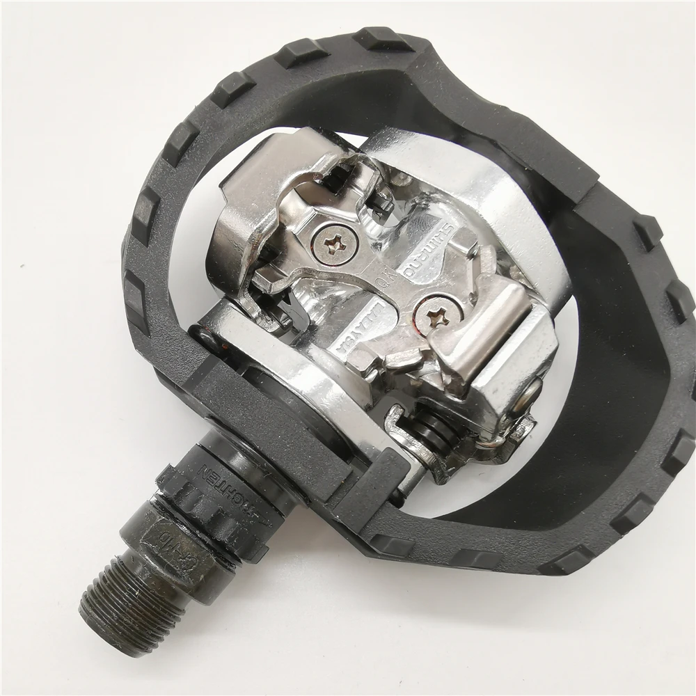 Shimano PD-M424, педали для горного велосипеда SPD, MTB велосипед, самоблокирующаяся Педальная платформа с SM-SH11, детали для велосипеда