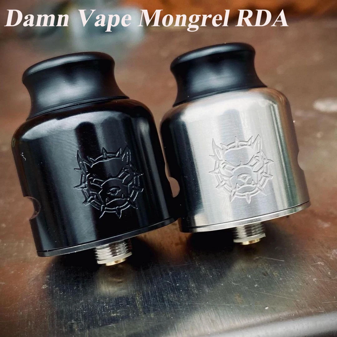 Оригинальный Новый атомайзер Go Pro Mongrel RDA 1 5 мл BF 510 контактный бак Dual Post Build Deck Vape