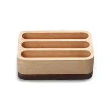 Креативная деревянная визитная карточка, держатель, настольная подставка, органайзер, коробка для хранения, Офисные аксессуары, деликатная практичная LX9A