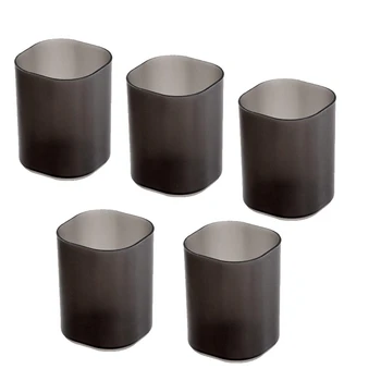 

Botique-5 Pack Pencil Pen Holder Cup Containers Makeup Desk Organizer Storage for Office School Home Supplies (5 Pack))