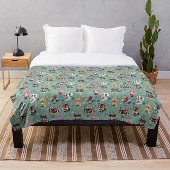 

Animal crossing Throw Blanket Soft Sherpa Blanket Bed Sheet Single Knee Blanket Office Nap Blanket
