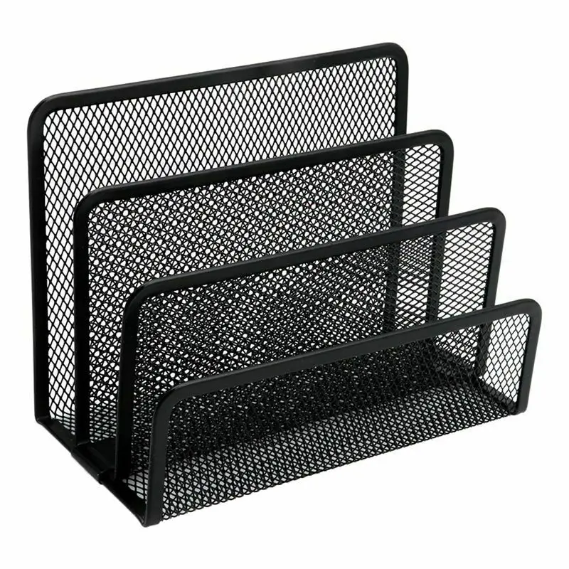 

Newest Mesh Letter Sorter Mail Document Tray Desk Office File Organiser Holder Multifunctional File Storage