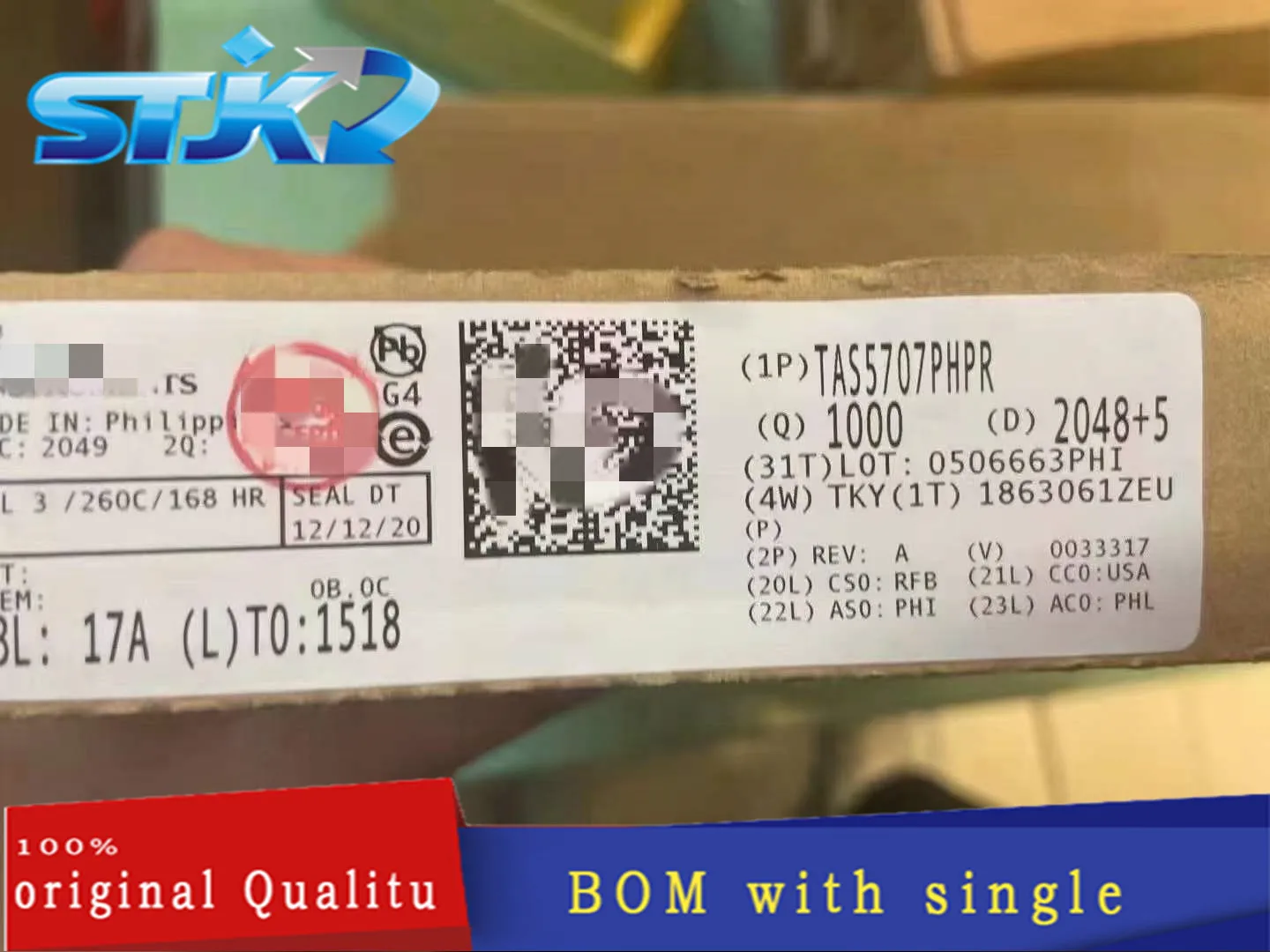 

IC TAS5707PHPR QFP48 DC2021+ Interface - serializer, solution series New original Not only sales and recycling chip 1PCS