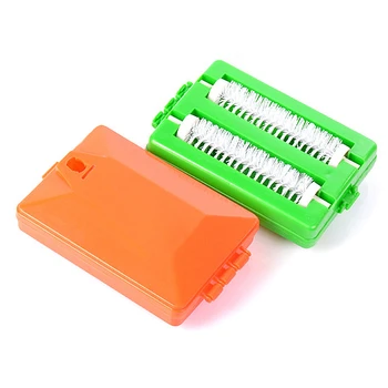 

Portable Table Sofa Brush Carpet Cleaner Crumb Sweeper Dirt Cleaning Tool Double Roller Cleaner Collector Roller Plastic Hand