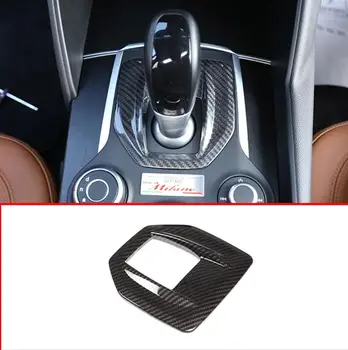 

Real Carbon Fiber For Alfa Romeo Giulia Car Center Console Gear Shift Panel Cover Trim Sticker For Alfa Romeo Stelvio 2017-2019