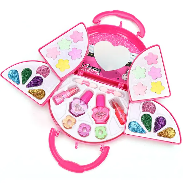 30PCS Kids Makeup Kit Washable Cosmetic Pretend Play Set with Handbag for Children Toddlers Girls Birthday Xmas New Year Gift 1
