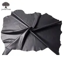 Junetree cuero de oveja genuino 0,5-0,9mm piel de oveja 60x30cm 30x30cm Color negro suave cuero artesanía ropa safa bolsa