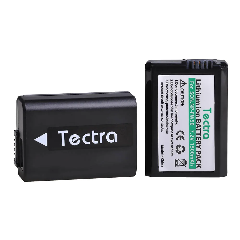 2 шт. аккумулятор 1500 мАч для Sony Alpha a6500 a6300 a6000 a5000 a3000|2pcs np-fw50|npfw50 batterynp-fw50 battery |