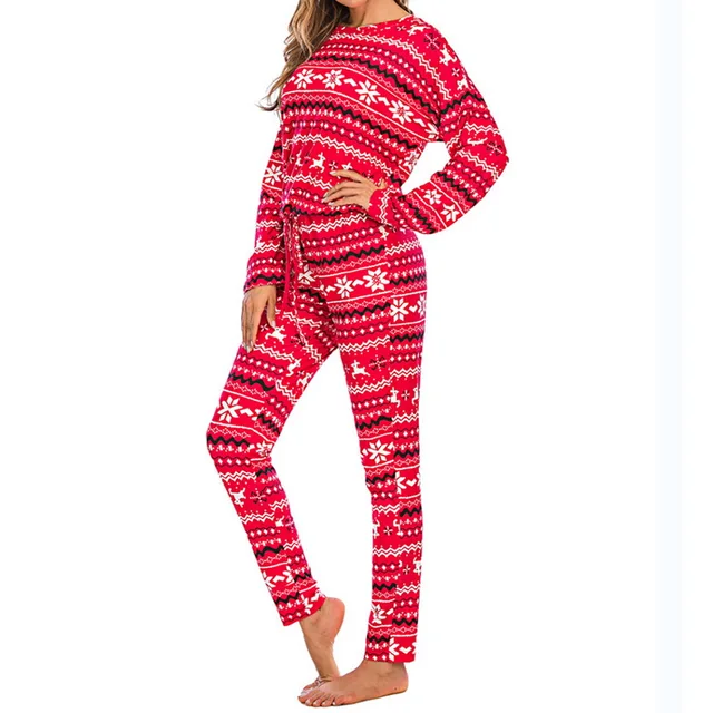 Laamei 2020 Autumn Winter Xmas Loungewear Women Pyjama Set Homewear