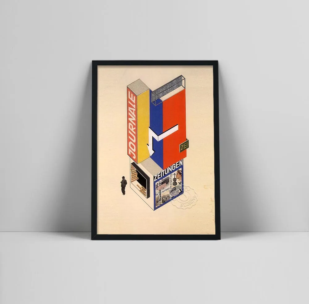 Проектный постер Bauhaus Weimar 1923 выставочная печать smartungen Уолтер gropius a | Дом и сад