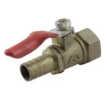15 мм 3/" PT мама к шлангу металлический рычаг газа воздушный поток латунный шаровой клапан