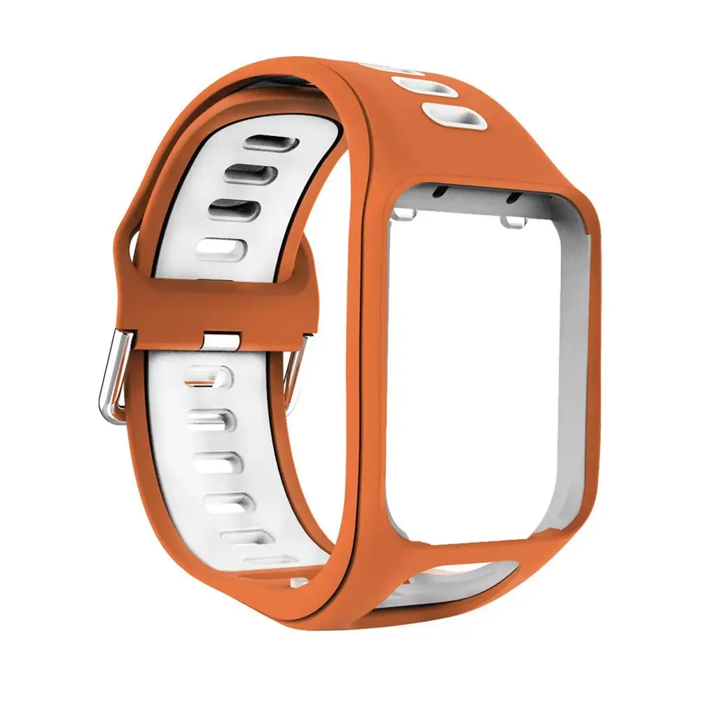 Силиконовый ремешок для наручных часов Ремешок для TomTom 2 3 серии Runner Spark 3 музыка gps мягкие Смарт часы ремень браслет ремешок аксессуар