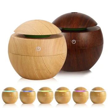 

130ml USB Ultrasonic Mistmaker Humidifier Aroma Essential Oil Diffuser Air Purifier 7 Color Change LED Night light for Home