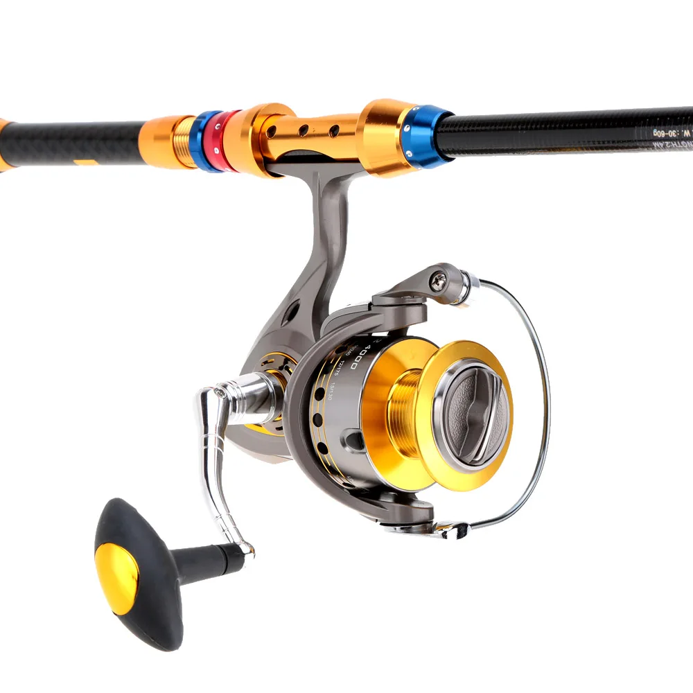 

1000-5500 Series Smooth Drag Fishing Reel 6+1BB Spinning Reel Gray Fishing Reel Fishing Wheel Equipment Fish Tackle Tools