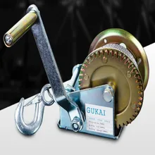 Портативная лебедка winche 800 фунтов 600 фунтов ручная лебедка с автоматическим тормозом подъемный инструмент+ 10 м стальная проволока+ подъемные плоскогубцы