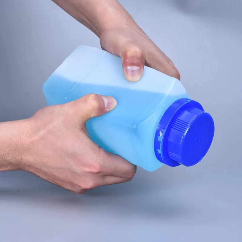 Food Grade HDPE Plastic Storage Bottle Big Mouth Anti-theft Cap Leak-proof Reagent Toner 1pcs