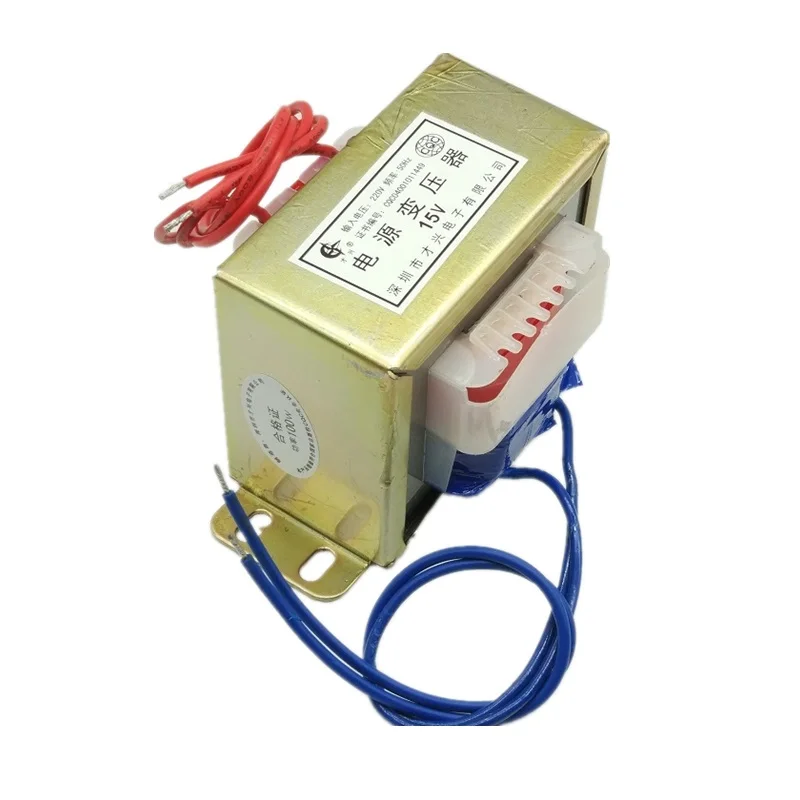 EI86-100W трансформатор питания 100 Вт 100ва 220 В до 15 в 6А переменного тока одиночный 15 в трансформатор Частота питания