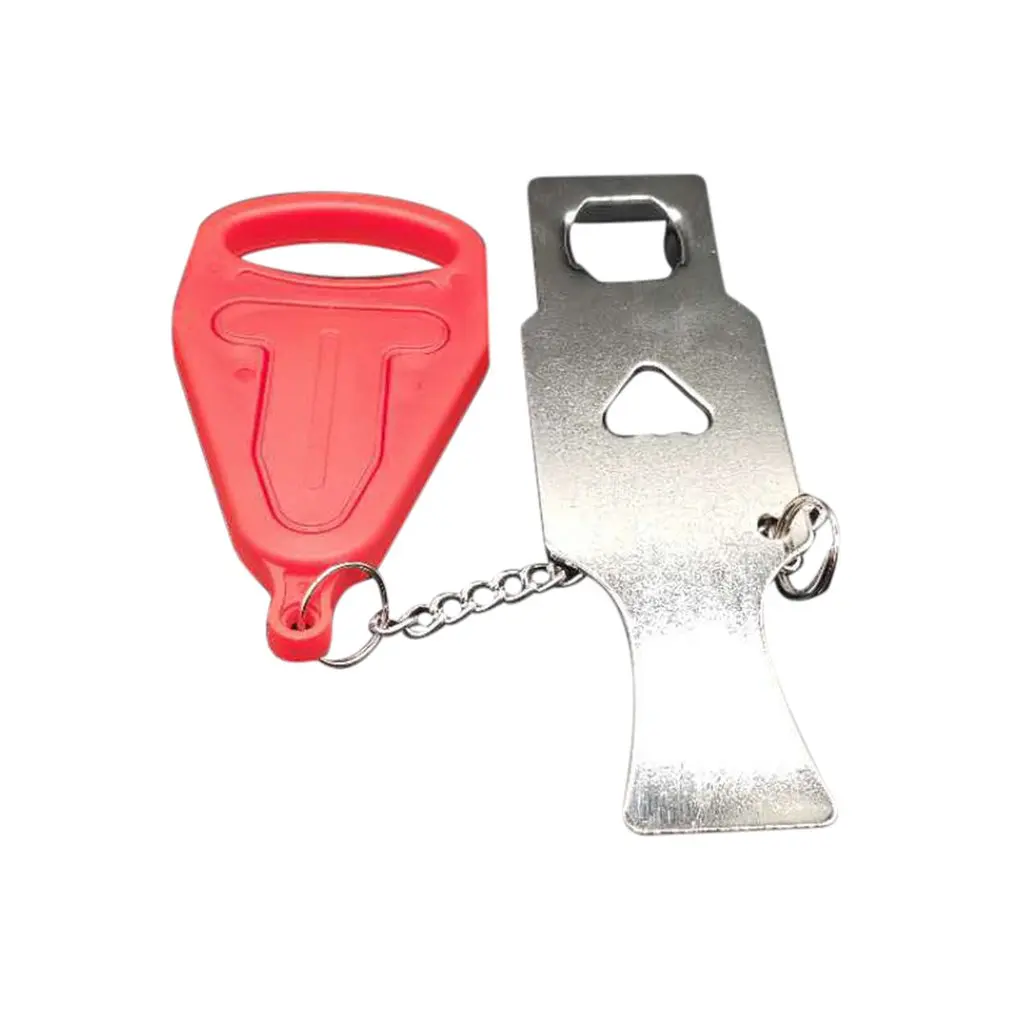 2 Portable Security Door Locks Self-Defense Door Stop Travel Accommodation Blocker Pp Stainless Iron Door Lock - Цвет: 2