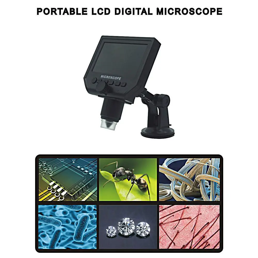 USB цифровой электронный микроскоп Лупа эндоскоп камера 8 светодиодный HD экран PCB Материнская плата ремонт присоска кронштейн