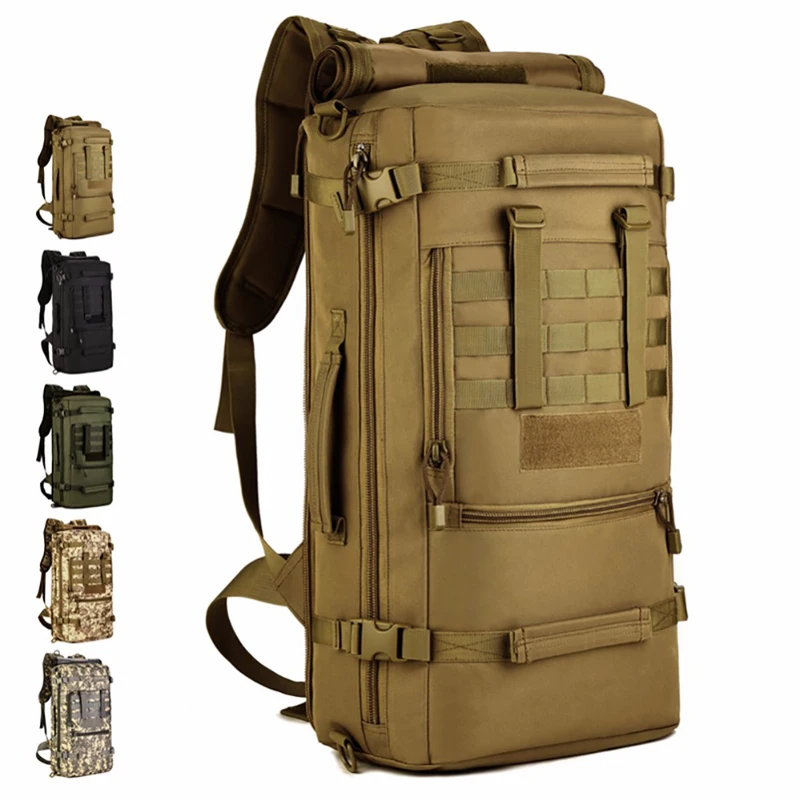  50L Large Outdoor Military Tactical Bag Hunting Camping Sports Backpack Nylon Waterproof Army Backp