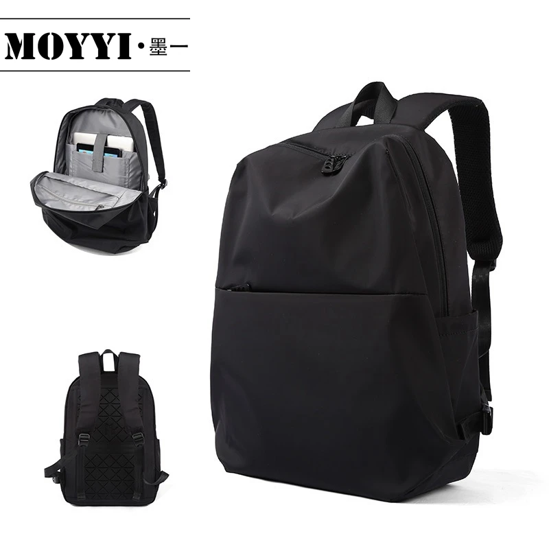 MOYYI, тонкий мужской рюкзак для ноутбука, для офиса, мужские рюкзаки, деловая сумка, черный, супер качество, Оксфорд, против морщинки сумочки