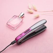 IRUI беспроводной портативный профессиональный утюжок для завивки волос, утюжок для завивки волос, плоский утюжок с USB керамическими пластинами, мини выпрямитель для волос, выпрямитель для волос