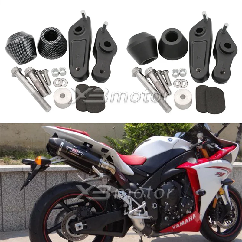 Krator Black Frame Sliders Delrin Fairing Crash Protector For 2004 Honda CBR 600RR CBR600RR
